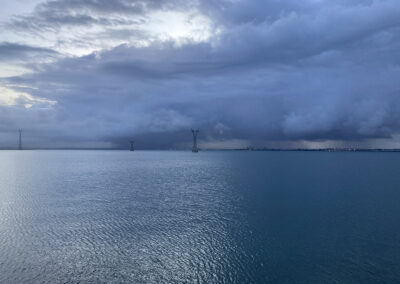 Bahía de Cádiz frente a oficina de Atlantida Medio Ambiente
